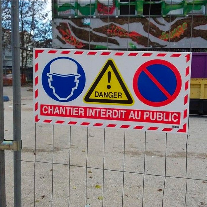 chantier interdit au public